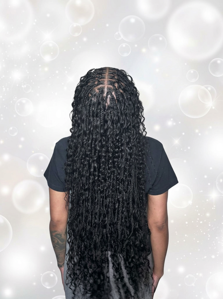 Small black bohemian braids