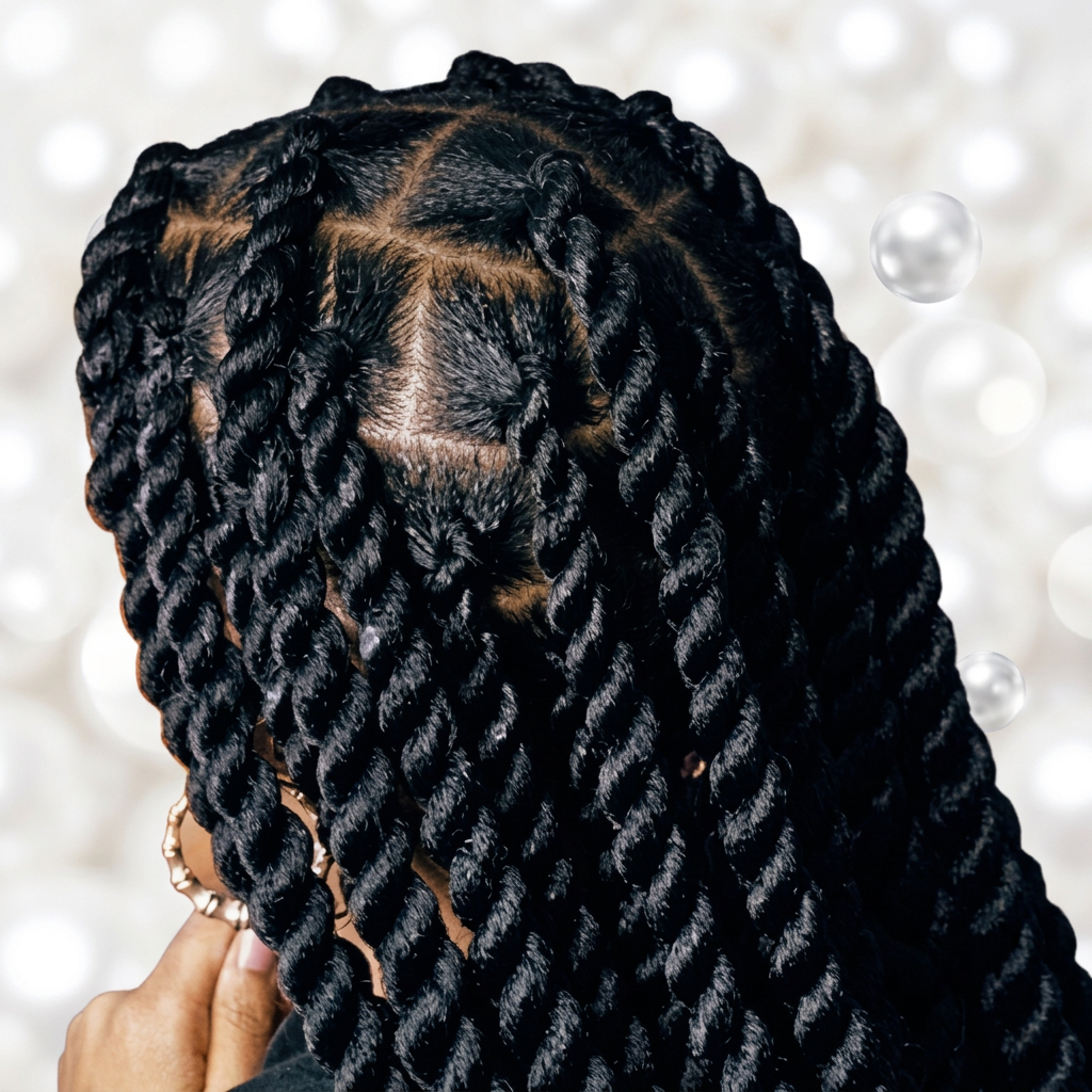 Medium Large Senegalese Twist at Rozii Hair Braiding